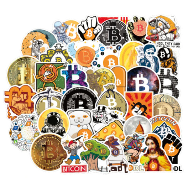 Bitcoin Stickers for Laptop or Phones - Hooe